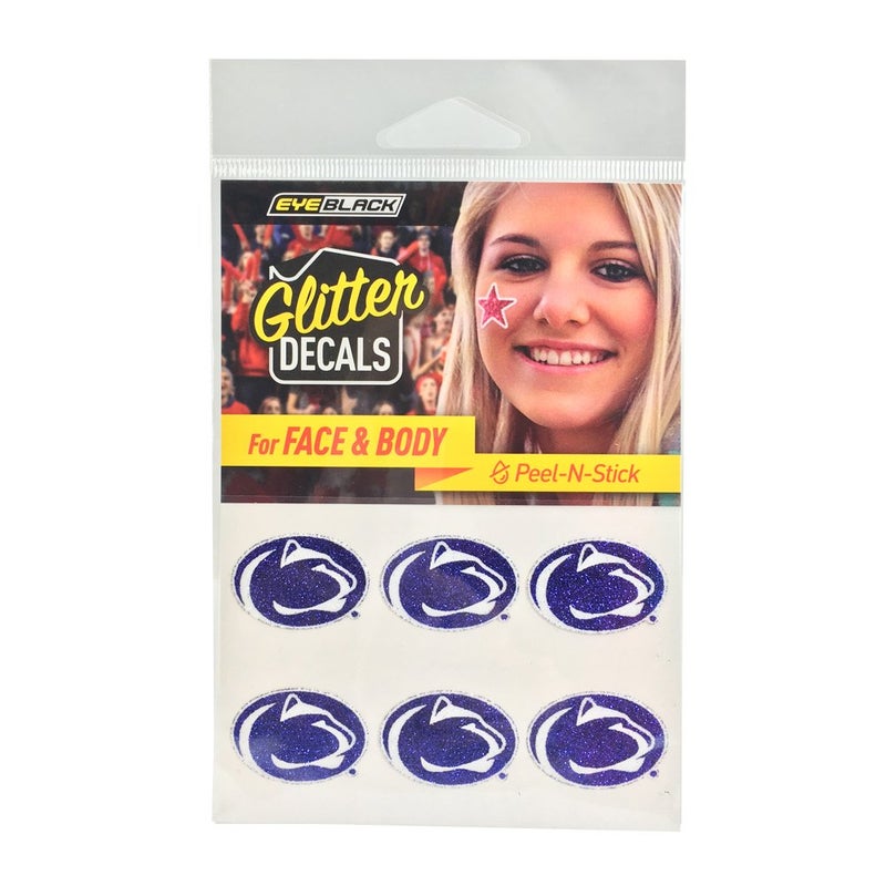 EyeBlack Penn State University Nittany Lions Glitter Decal Under Eye Black Perfect for Tailgates, Game Days and Cheering Sport Team - 3 Pairs / 6 Decals - Image 2